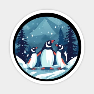 Penguin in Ornmament, Love Penguins Magnet